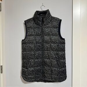 GAP Leopard Print Puffer Vest